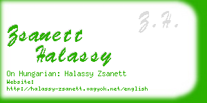 zsanett halassy business card